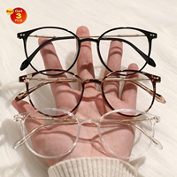 3Pcs Women Oval Frame Fashion Glasses For Daily Life And Travel Accessories