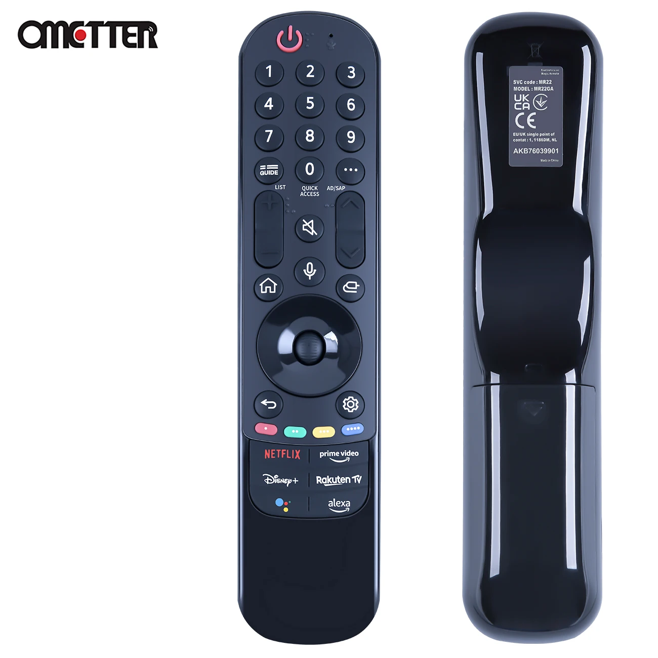 MR22GA MR22 AKB76039901 원격 제어, 스마트 HDTV 예비 부품 교체, 음성 기능 없음