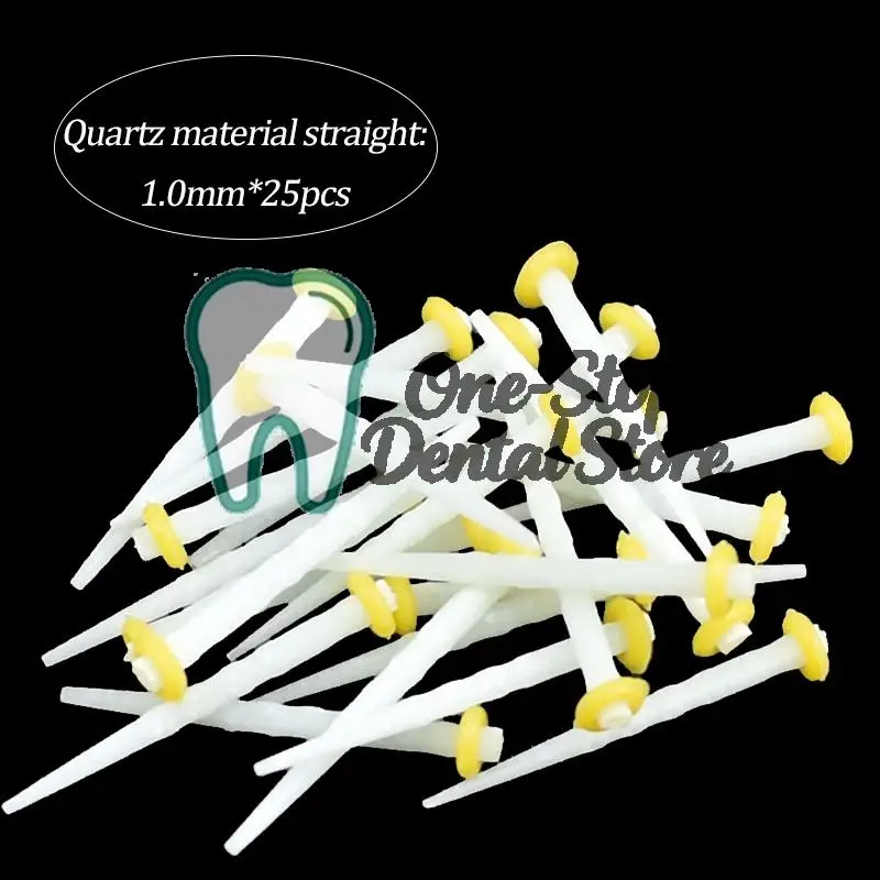 عمود ألياف الأسنان متعدد الحجم مع مجموعة أدوات مثقاب مستقيمة من ألياف الكوارتز الزجاجية الراتنج لاستعادة أسنان قناة الجذر