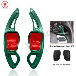 2024 New Design Car Steering Wheel Paddle Shift For Vw Golf 5 MK5 GOLF 6 MK6 gti Scirocco Sticker Accessories