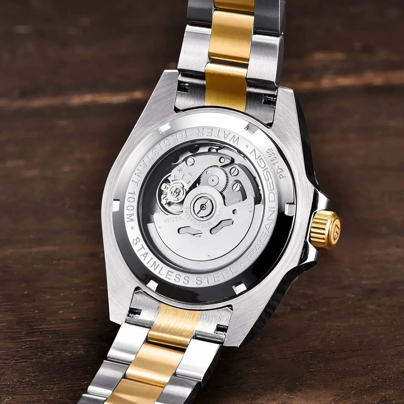 Pagani Design Mechanical Luxury NH35A Men's Watches 100M Waterproof Stainless steel Sapphire Watch Ceramics Bezel Luminous Clock