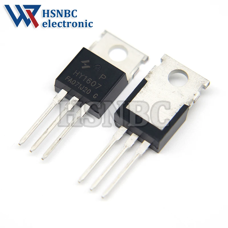 

10Pcs/Lot HY1607P HY1607 TO-220 80A 68V N-Channel Power MOSFET Transistor 100% New Original