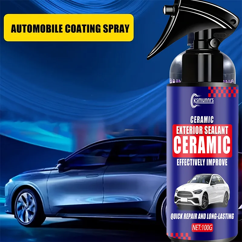 NEW Car Coating Spray - 100ml, Thermoplastic Polyester, Glow Effect, Easy to Apply, Car Maintenance Essentials | Glow Effect |