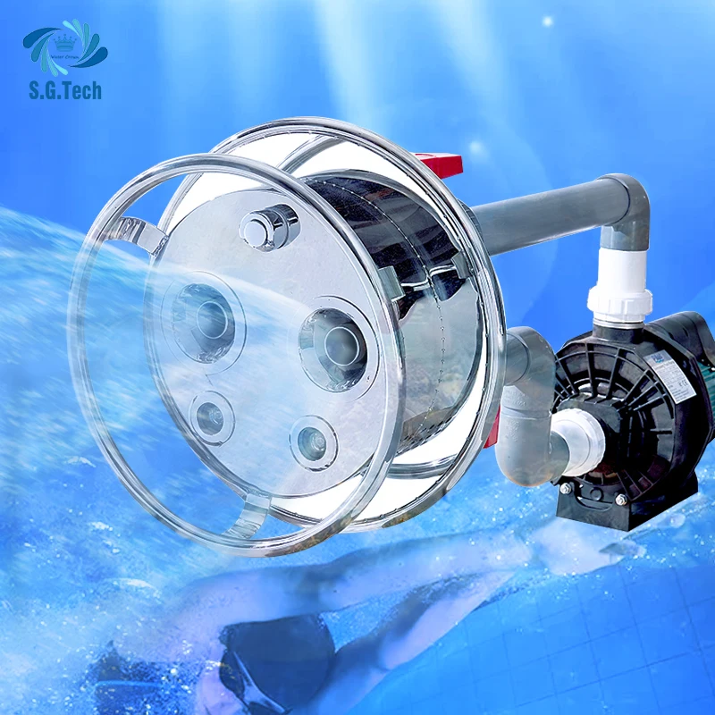 Stainless Steel Countercurrent Trainer  Outdoor Jet Swim Counter Current Jet Swim Training Device Swimming Pools Accessories