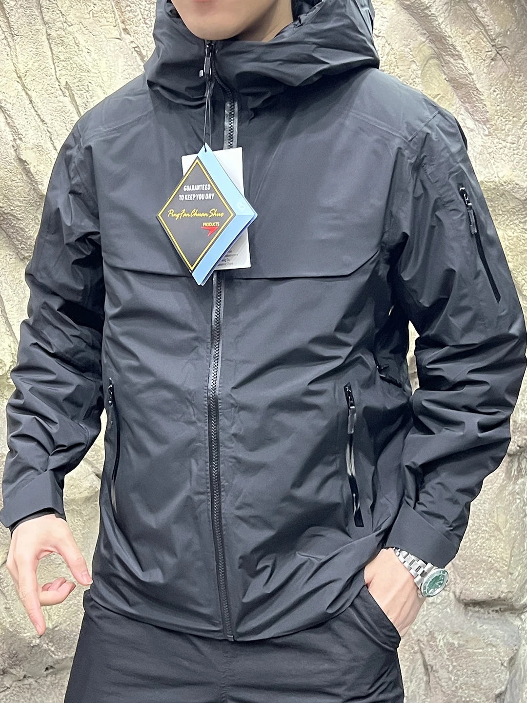 Herren Outdoor Winter Jaet Polar Skiing Series All-Weather Hard ell 90 White Du down Anti-Cold down Jaet Trendy