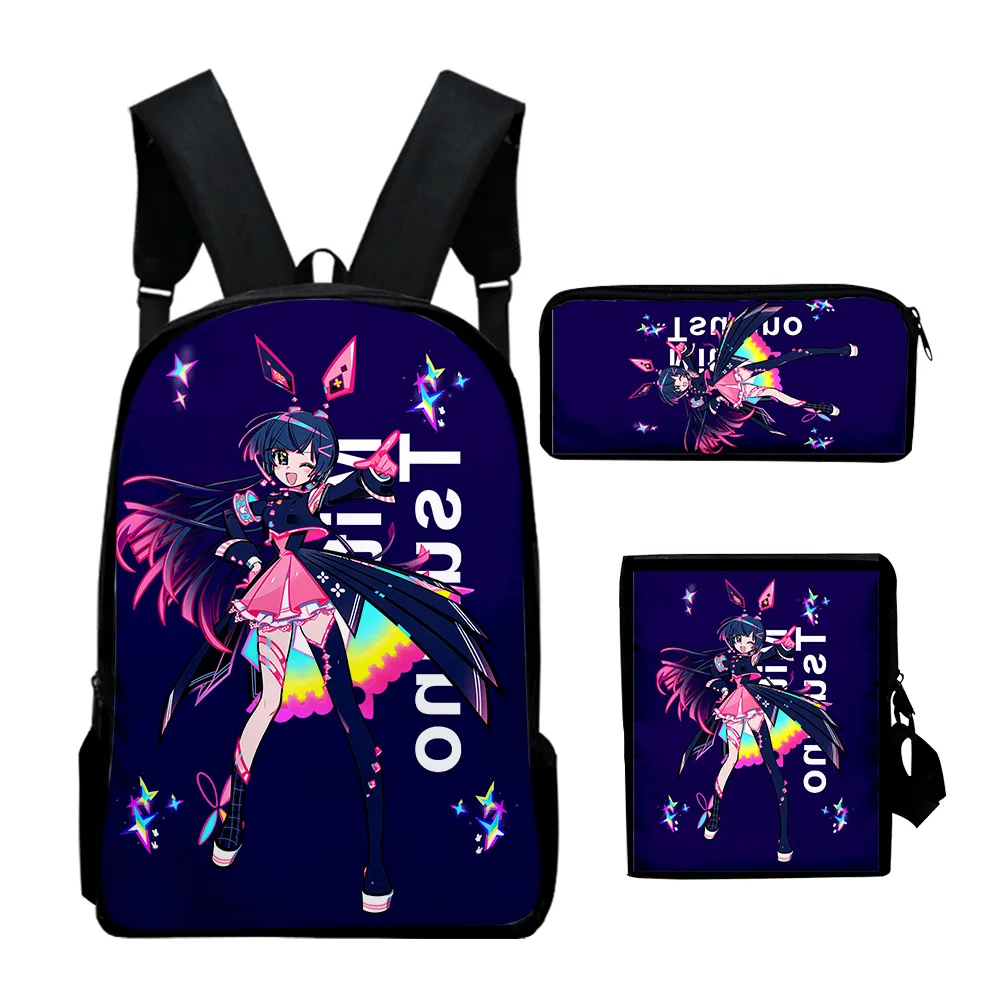 

Hip Hop Youthful VTuber Tsukino Mito Anime 3D Print 3pcs/Set Travel bags Laptop Daypack Backpack Shoulder Bag Pencil Case