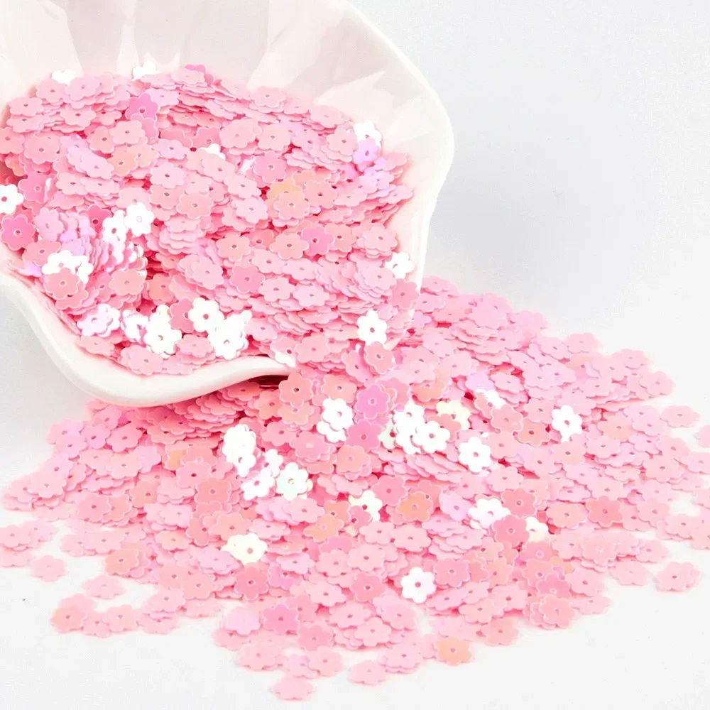 Pink Sequins 3mm-30mm Flat Round PVC Loose Sequins for Craft Paillette Sewing Decoration DIY Accessory Lentejuelas Para Coser