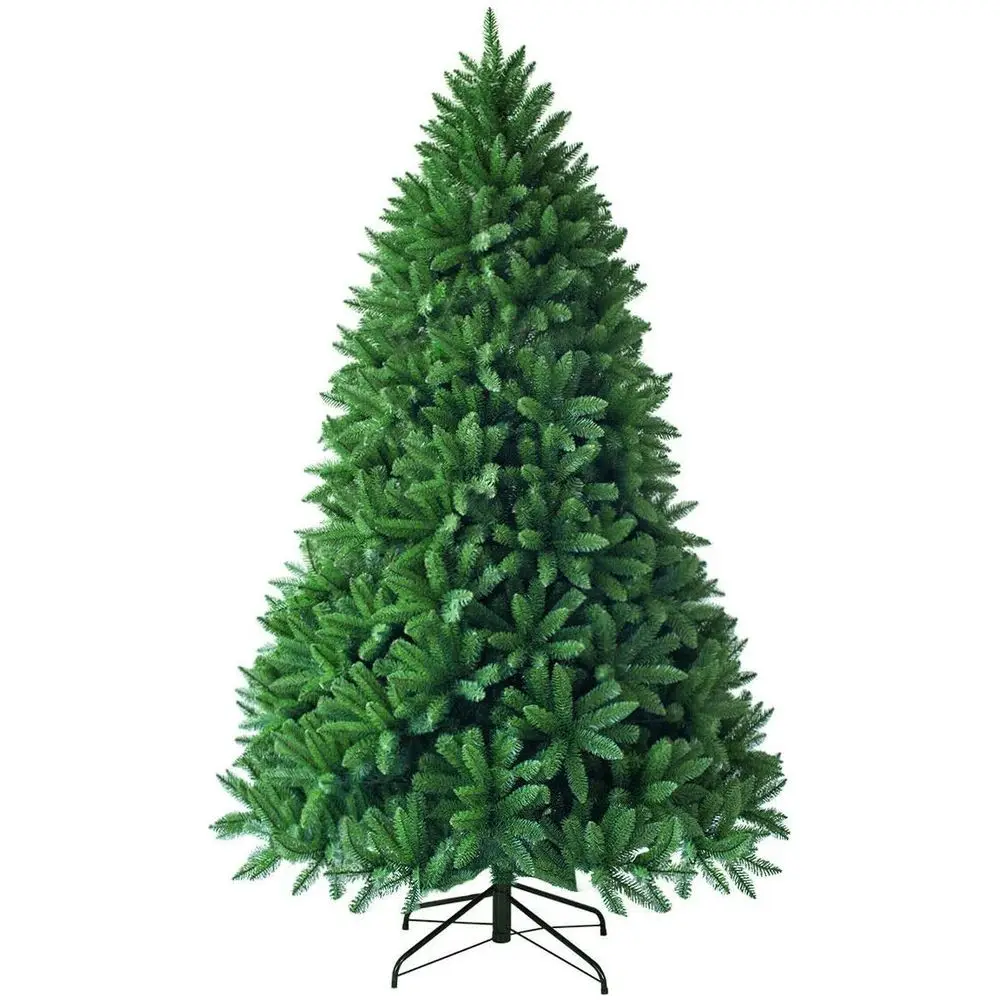 

6ft Hinged Artificial Christmas Tree, Premium Quality, Easy Setup with Metal Base, Suitable for Indoor & Outdoor Decorations