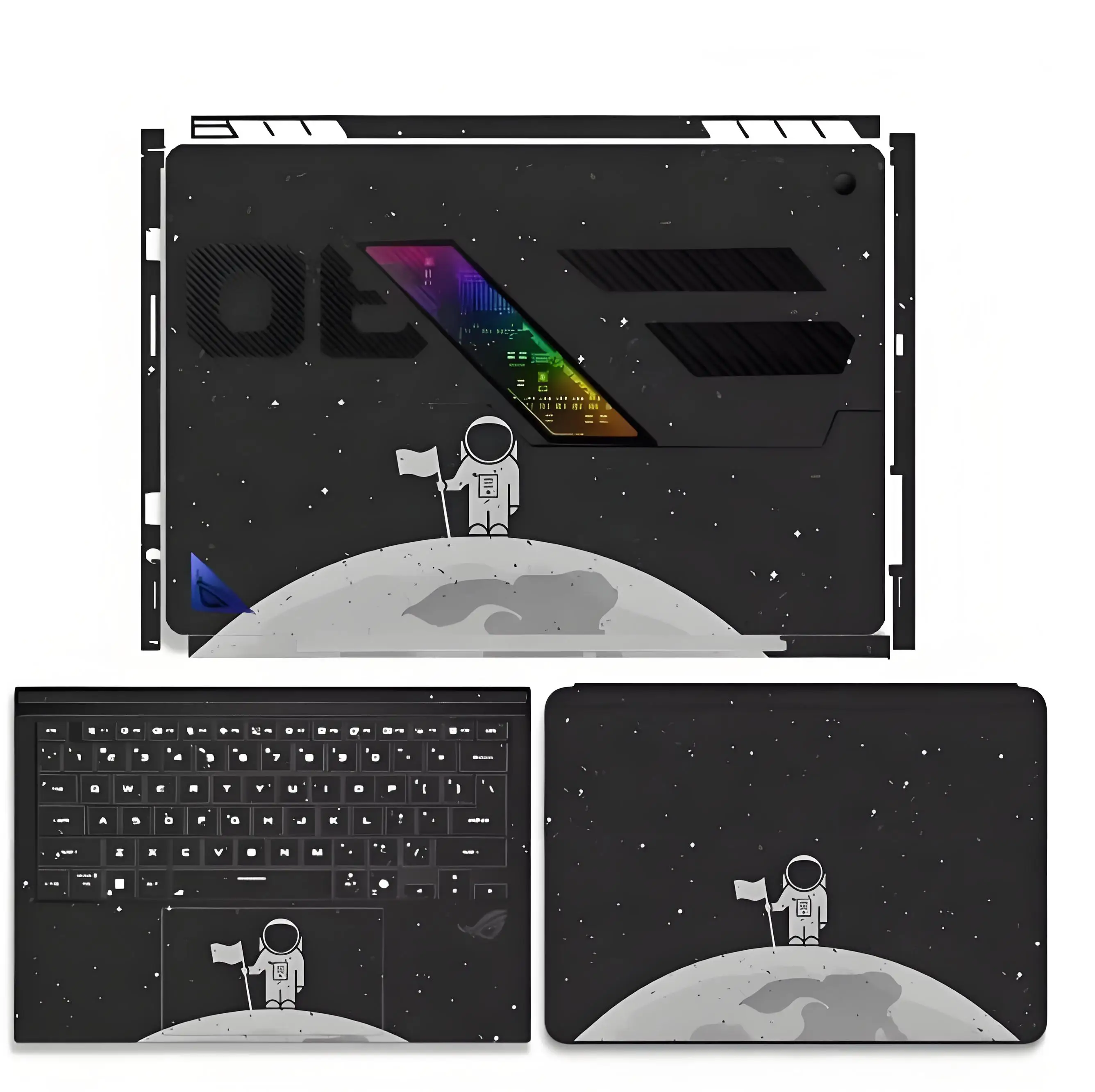 Dazzle Vinyl - Ochronna naklejka winylowa przeciw zarysowaniom do ASUS ROG Flow Z13 (2025) GZ302 GZ302E — zdjęcie produktu 3