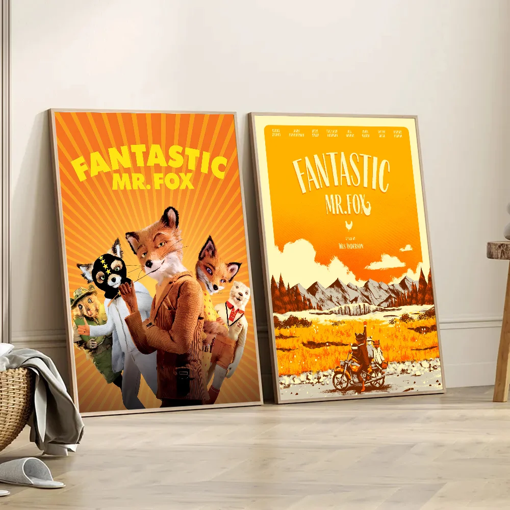 Fantástico póster de hadas Mr Fox, carteles clásicos Vintage, impresiones whitetaper, ilustraciones Kawaii, decoración de habitación