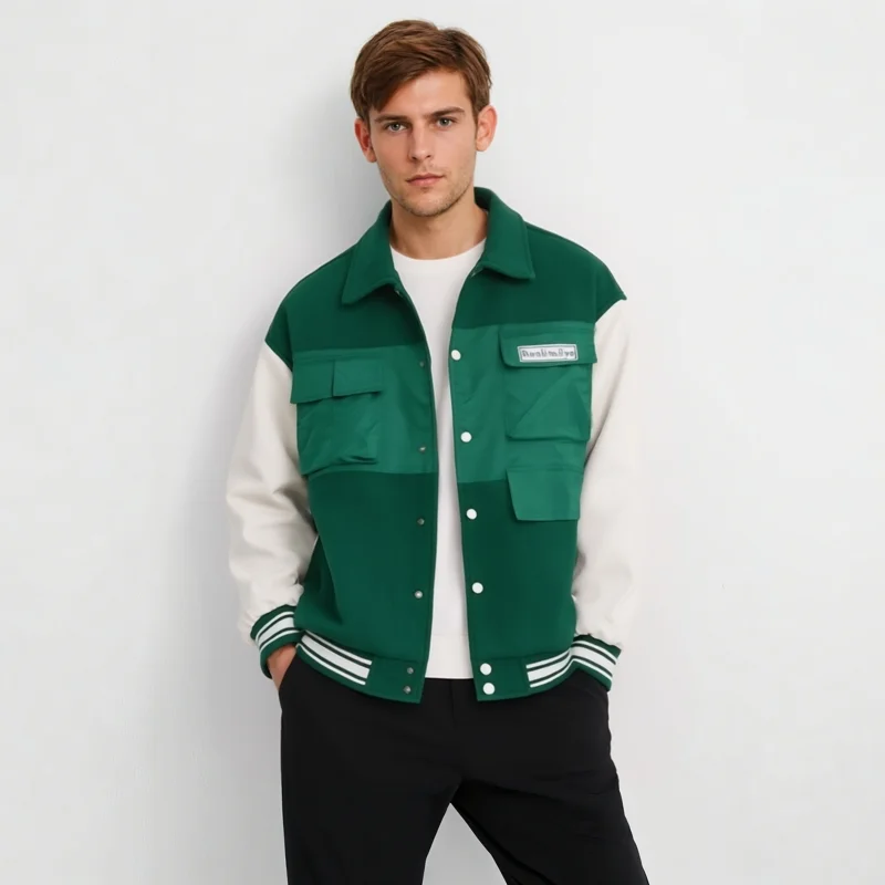 

Осенне-зимняя ветрозащитная бейсбольная куртка Bound 2025 года, мужская и женская повседневная длинная куртка-свек, верхняя одежда для пар