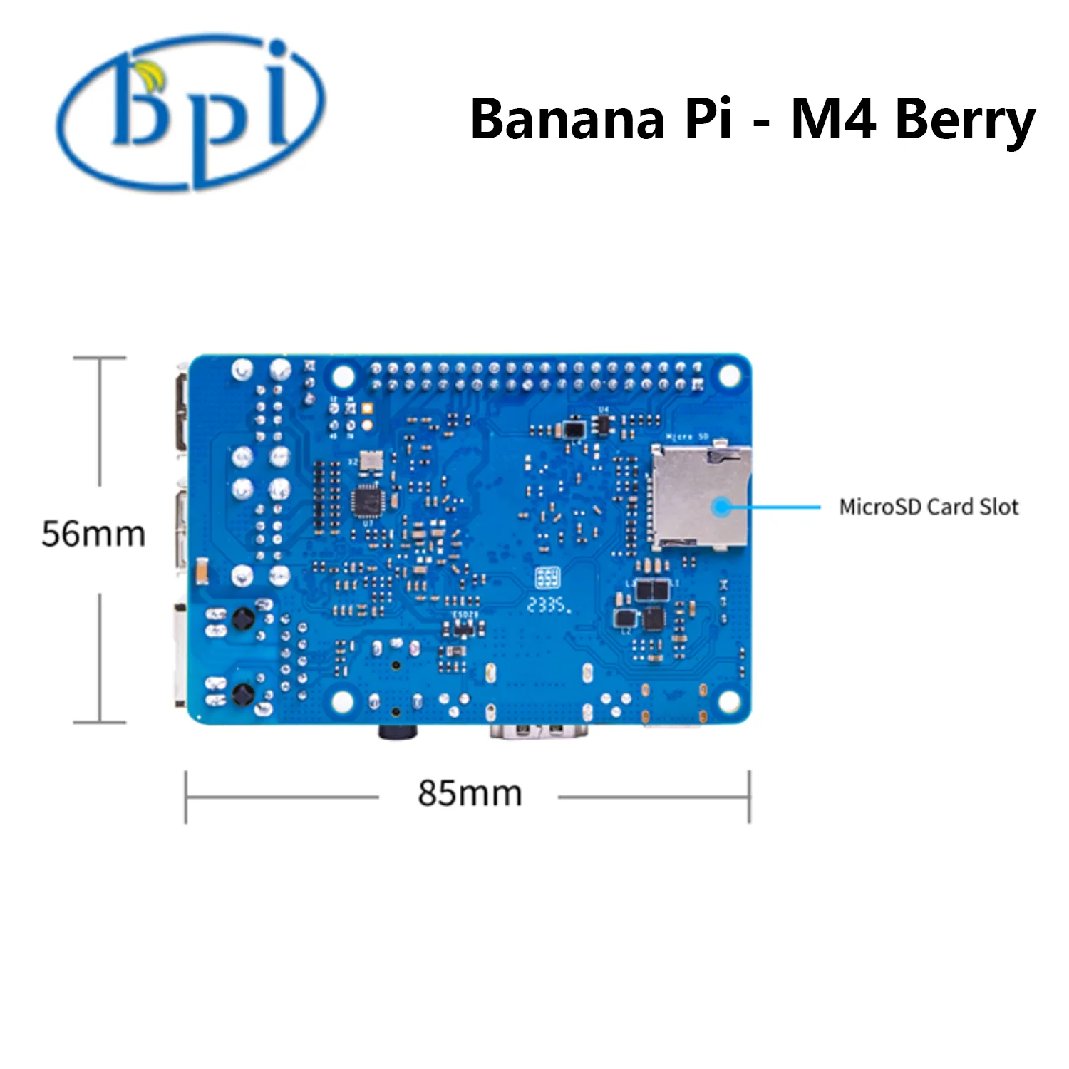 Banana Pi BPI-M4 Berry Single Board Computer Allwinner H618 2 GB LPDDR4  8G eMMC flash Development Board