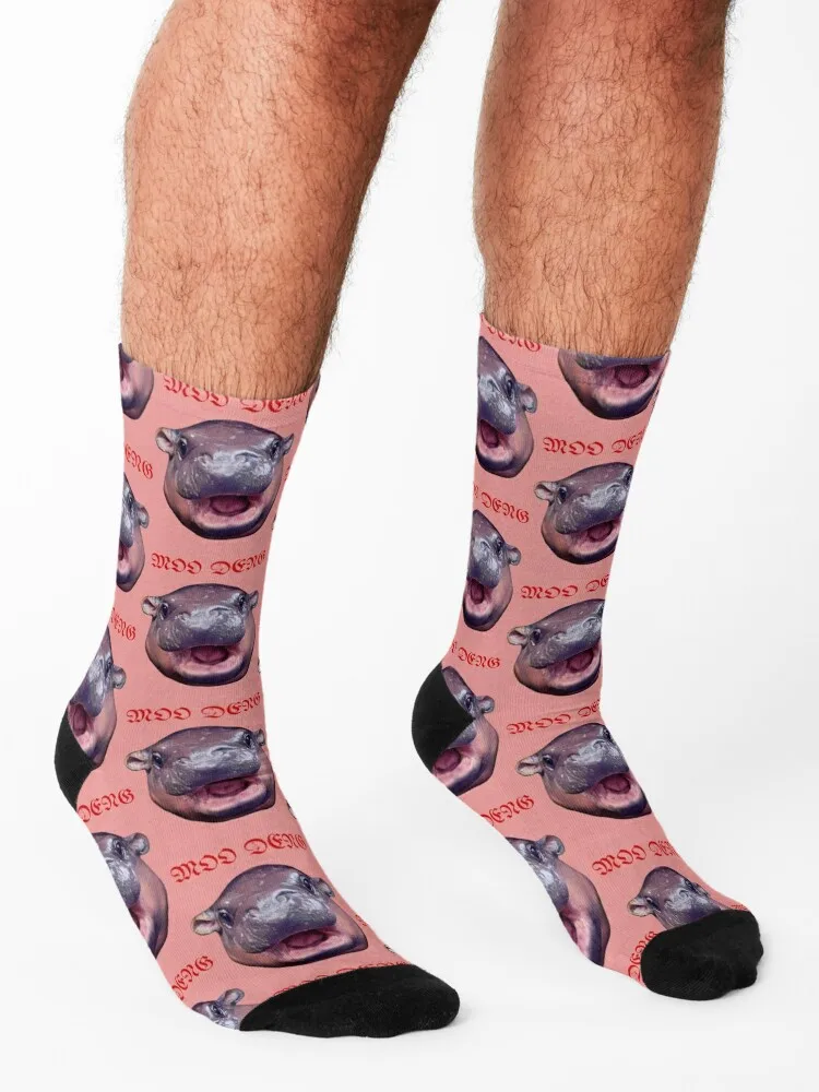 MooDeng Socks new in's Soccer halloween Non-slip Socks Ladies Men's