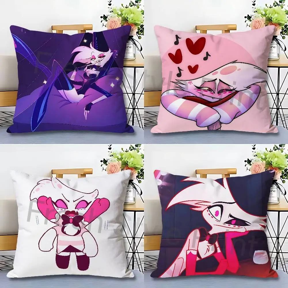 

H-Hazbineds A-Angel Dust H-Hotel Celebrity Merchandise All-Match Printed Pillow Case Sofa Car Office Room Decoration Protector