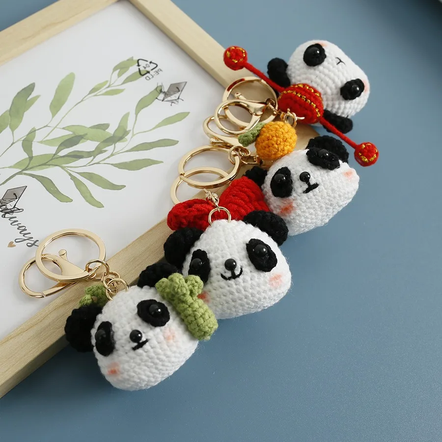 لطيف القرش سحر سلاسل المفاتيح الكرتون البسيطة اليد محبوك سيارة كيرينغ جميل على ظهره حقيبة يد قلادة زوجين حامل المفاتيح #2