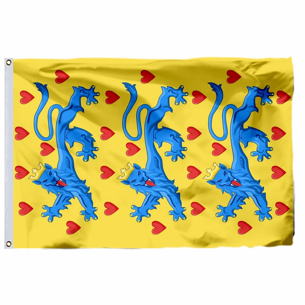 Denmark Bornholm City flag Jutland and Faroe Islands banner 3x5ft 90x150cm Double sided printing North Sea Empire flags