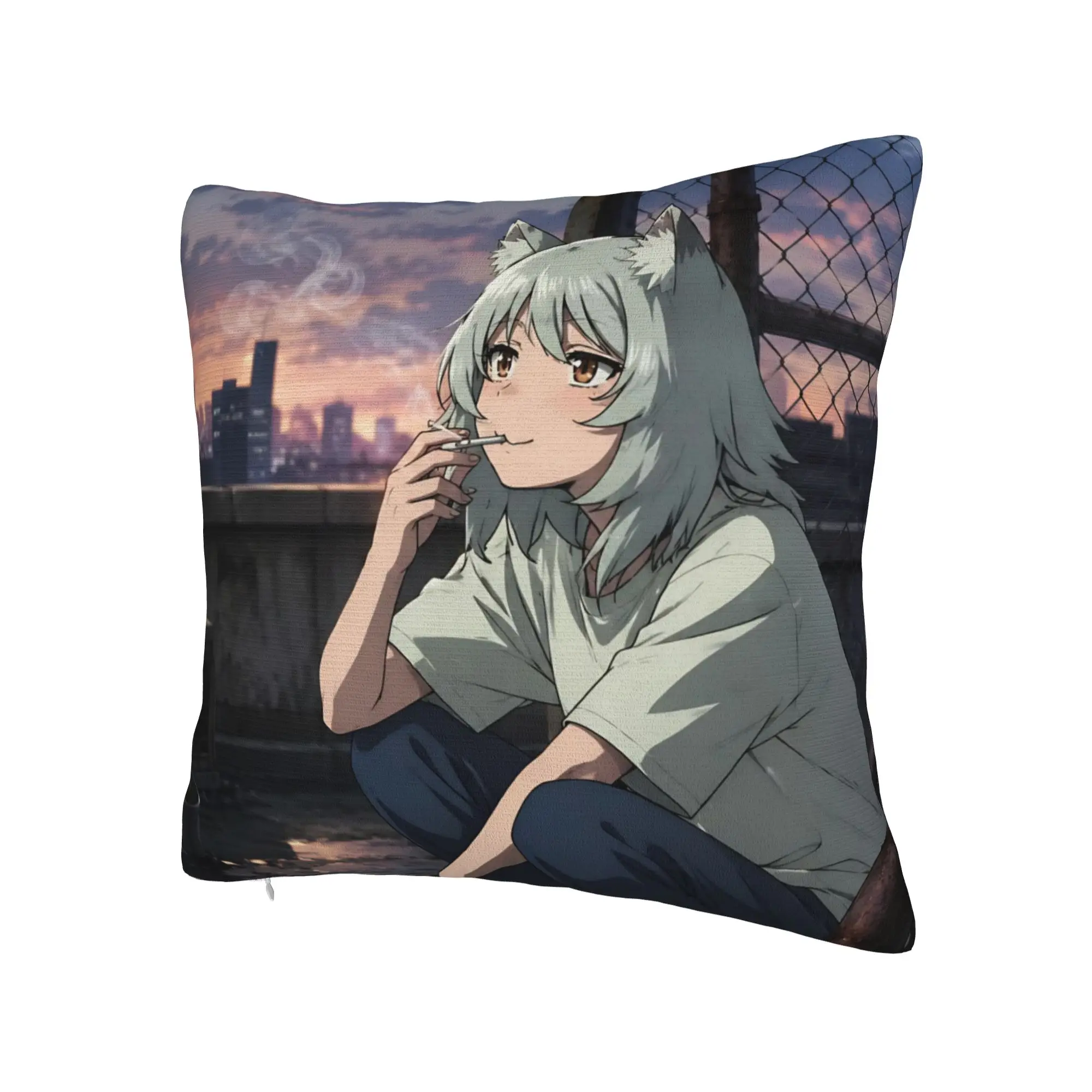 C-Chainsmoker Cats Pillow Cover Product Printed Cushion Cover Decorations  Throw Pillow Case Cover Sofa Multi-Size