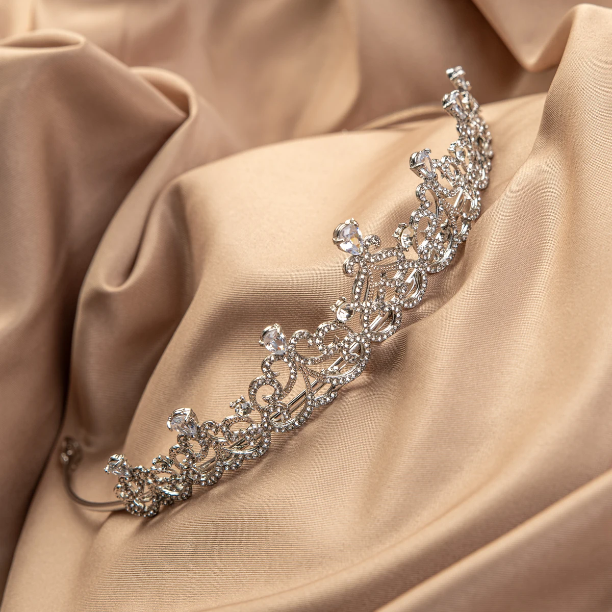 الزركون العروس تيارا الاطفال الأميرة تاج الزفاف إكسسوارات الشعر عقال ثوب الزفاف الملحقات