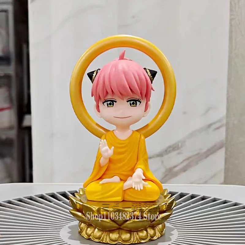 12cm Anime SPY×FAMILY Action Figure Buddha Anya Forger Figure Decoration SEGA Anya Figurine PVC Collectible Children Toys Gift