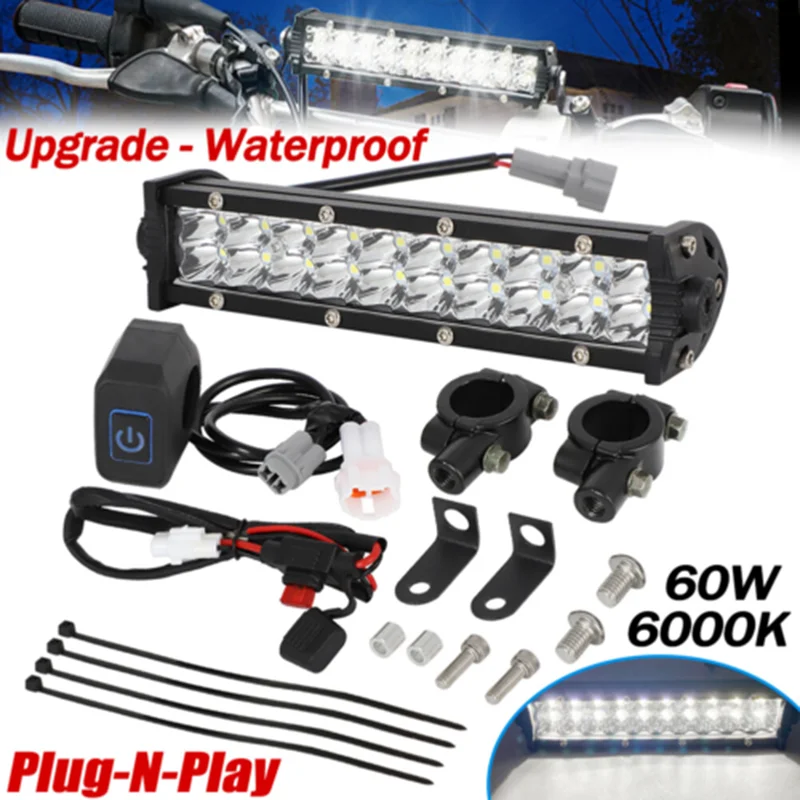 LED Headlight Light Bar Kit Dirt Bike Upgrade Plug-N-Play For Honda CRF230F CRF250F CRF450X/110F Motorcycle Accessories