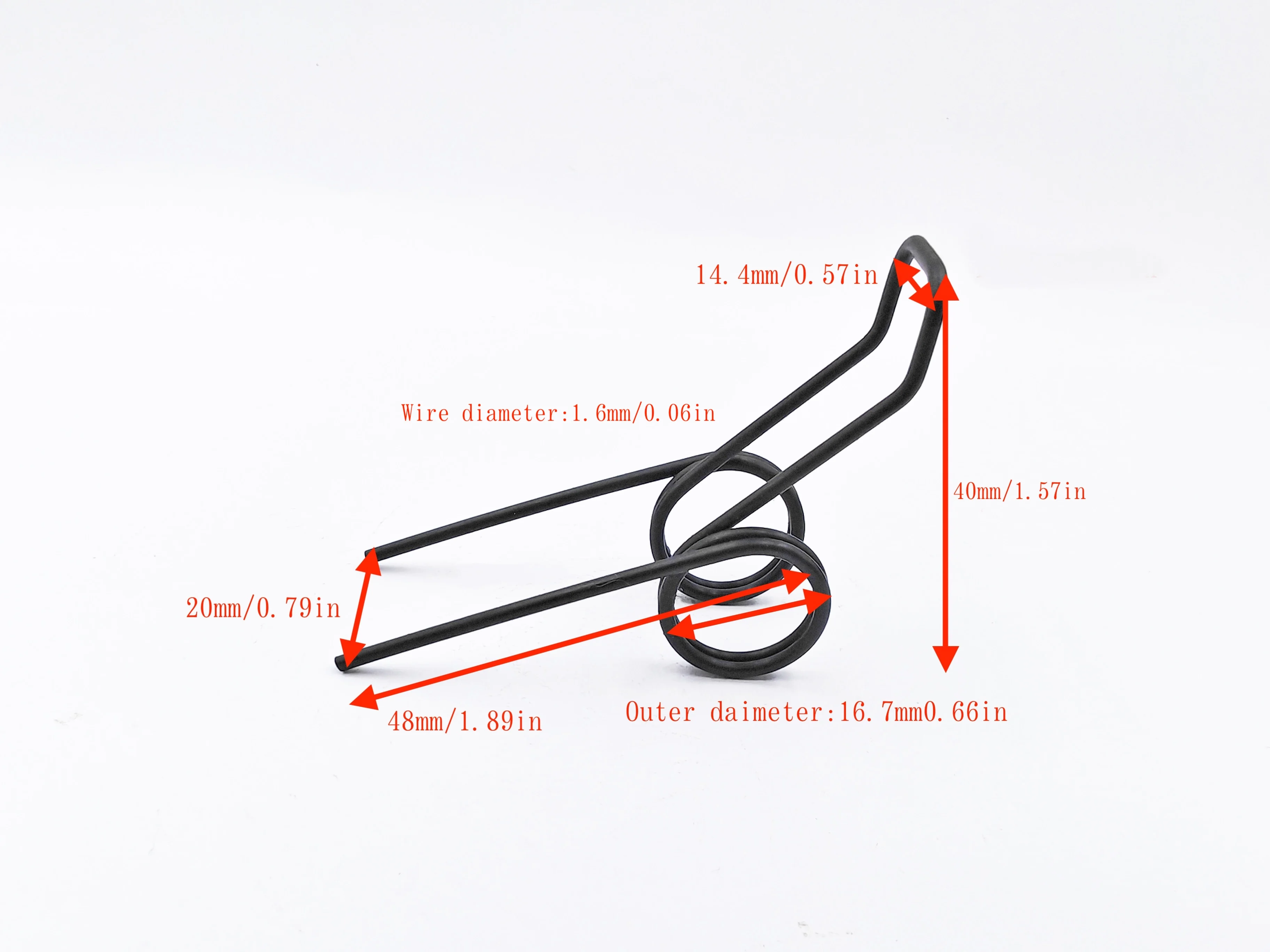 2pcs Double Torsion Spring with Legs, Dual Coil Spring for Hair Accessories, Automotive, Toys,