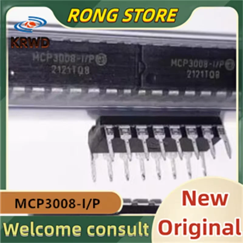 

(5PCS) New and Original Chip IC MCP3008-I/P MCP3008-I MCP3008 DIP-16