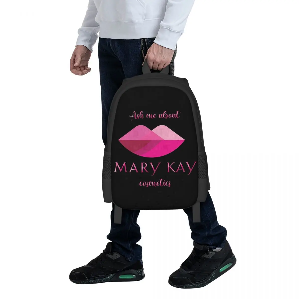 Pergunte-me sobre a mochila escolar Mary Kay Cosmetics para estudantes, mochila de viagem para caminhadas, mochila de moda para meninos e meninas, bolsas de ombro