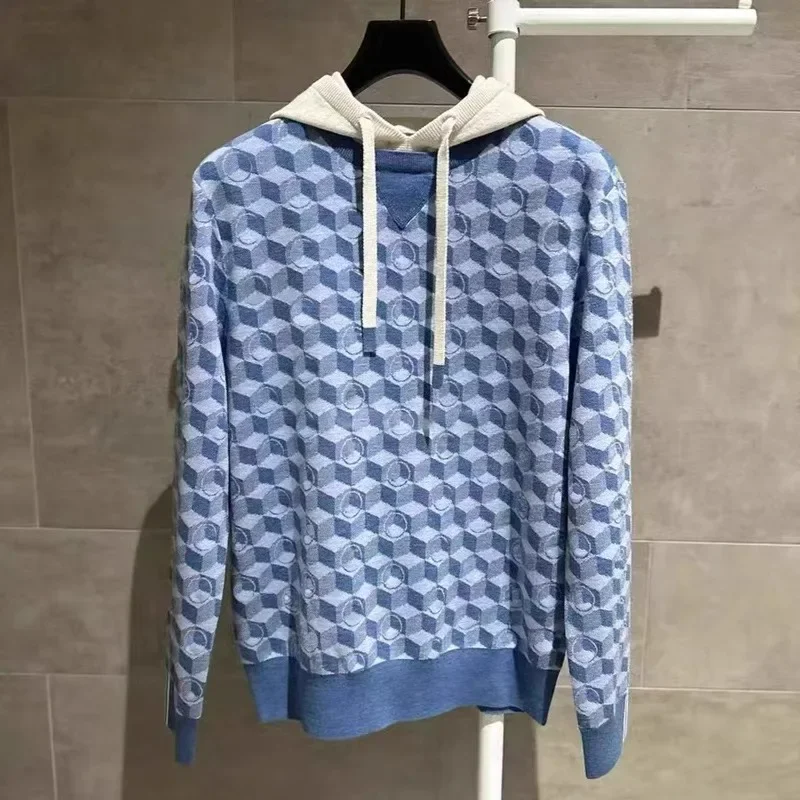 

Autumn New Golf Men's Clothing Series Color blocked Hoodie Knitted Sweater
