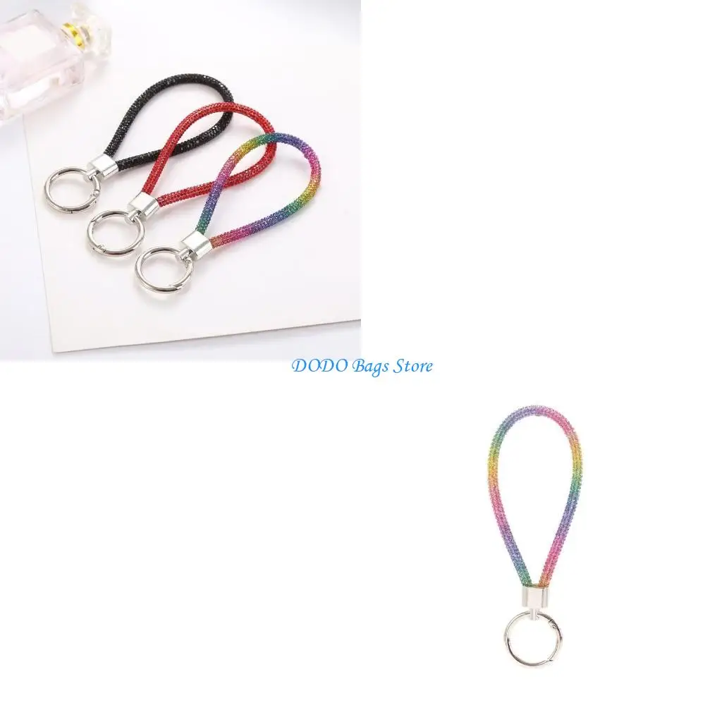 

Diamond Crystal Phone Lanyard Glitter Keychain Bling Wrist Straps