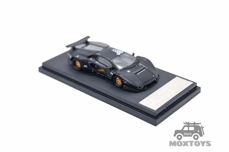 TM TimeMicro x PSC 1:64 PSCDESIGN Countach MatteBlack Diecast Model Car