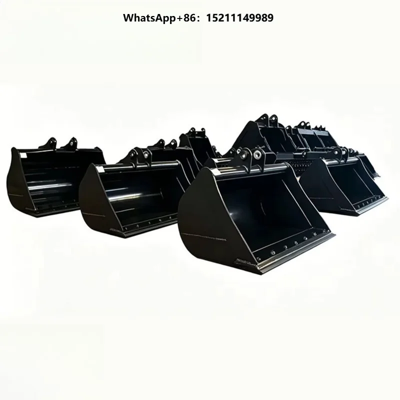Toothless Excavator Trench Bucket -High Quality Smooth Straight Edge for 1-8T Mini Digging, Landscaping & Finish Grading