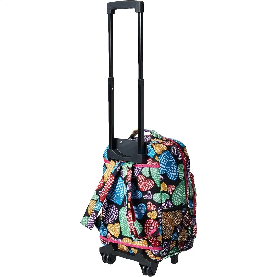 Double Handle Rolling Backpack NEWHEART 17Inch