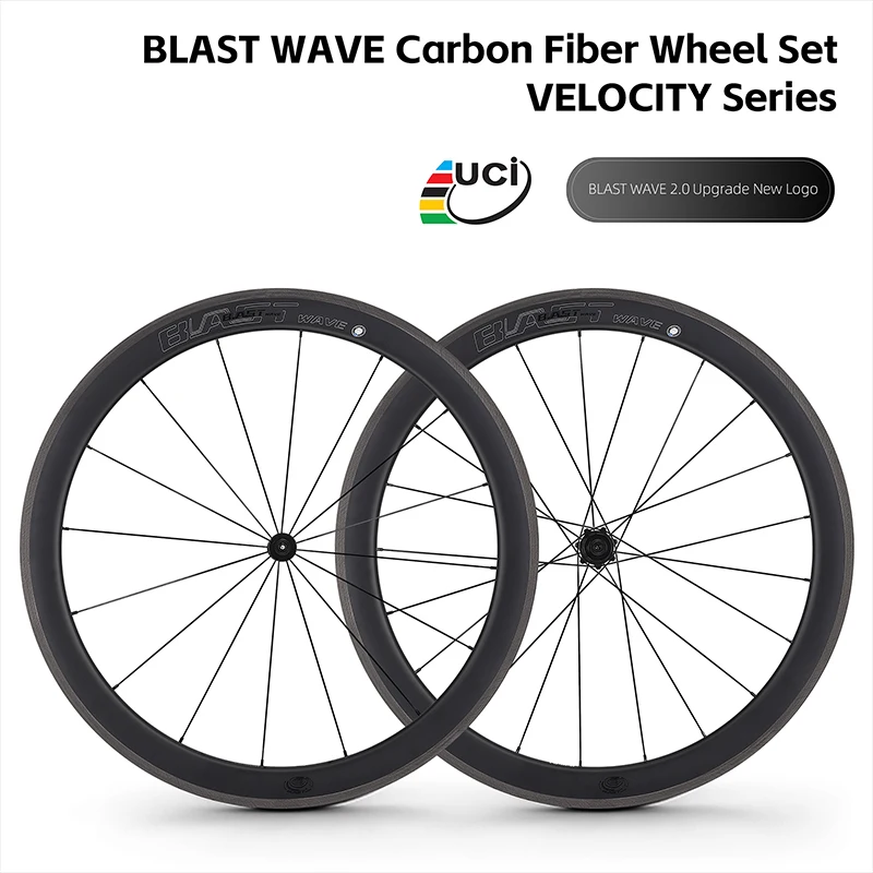 WEST BIKING Bicycle 700C Wheel Sets Lightweight Carbon Road Bike Wheel setsUCI T700 High Strength Carbon Fiber Rim Bicycle Parts