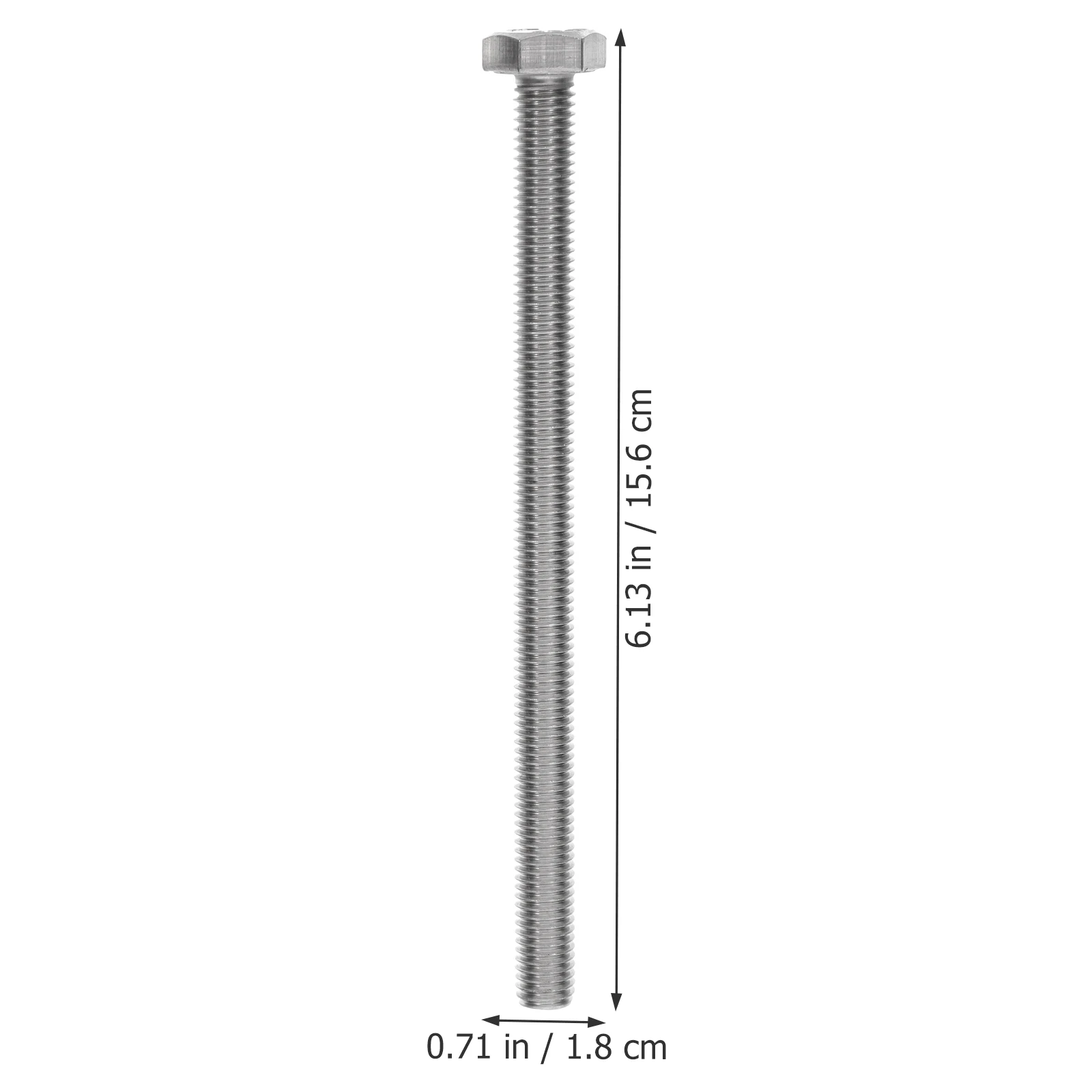 

5 Pcs Bolts Fully Threaded Stainless Steel Furniture Automotive Motorcycle Construction Electronics DIY Projects Hardware