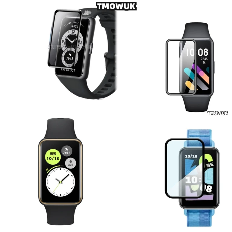 

For Huawei Honor Band 6 7 9 10 Anti Scratch Screen Film Pmma 3d Curved Full Cover