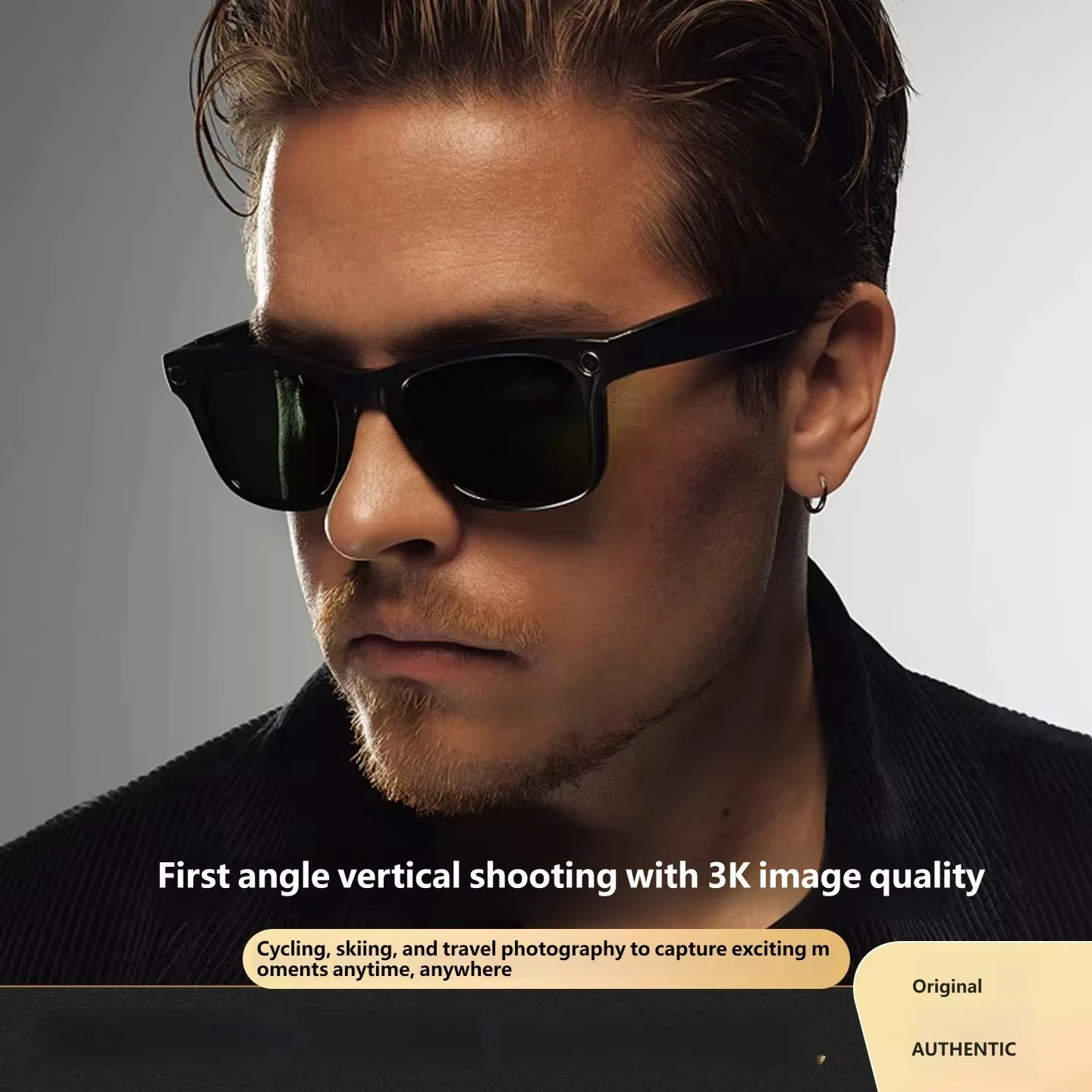 Artificial intelligence voice control smart glasses 3K recording