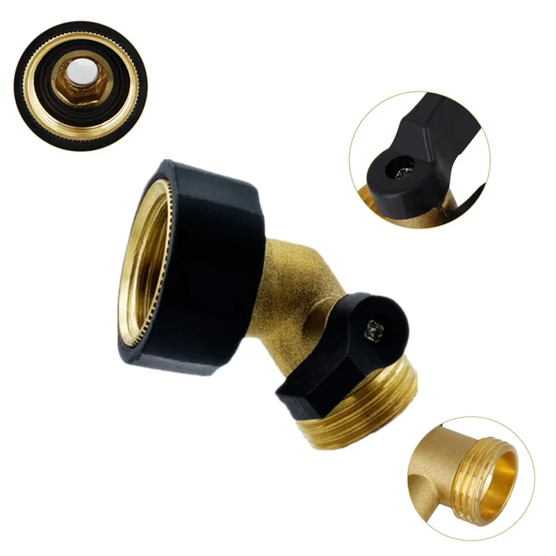 

3/4"Female-Male Ball Valve Brass Switch Straight Hose Splitter For Garden Irrigation Watering Tap Connectors