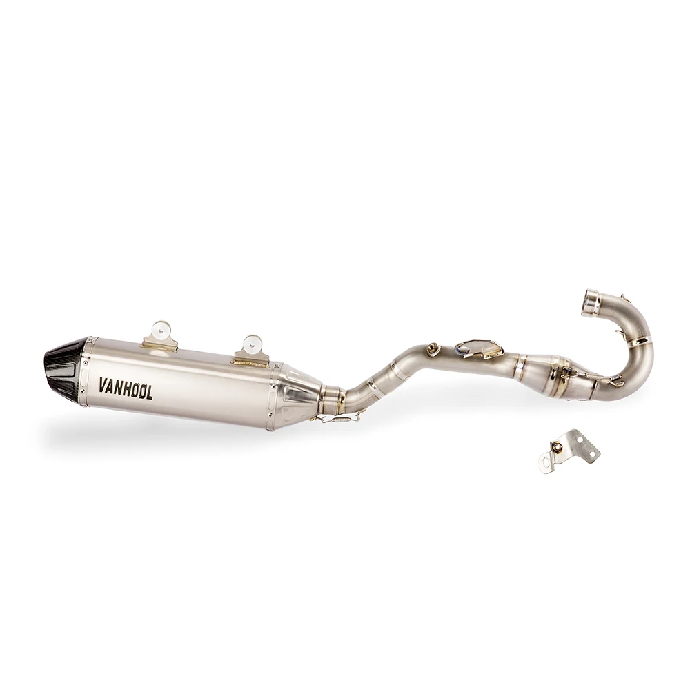 

STLF Motorcycle Exhaust Titanium Alloy Front Middle Link Pipe Catalyst for Hus Qvarna FE501