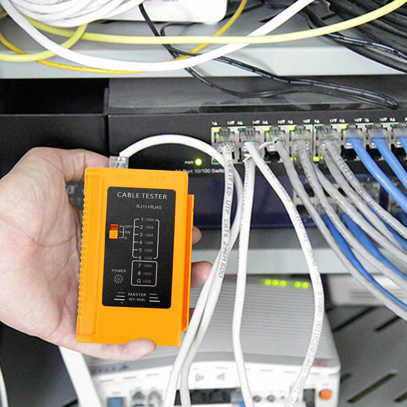 Outil de test de câble réseau, fil Ethernet, batterie non incluse, RJ45, RJ11, RJ12, CAT5, CAT6, UTP, USB, LAN