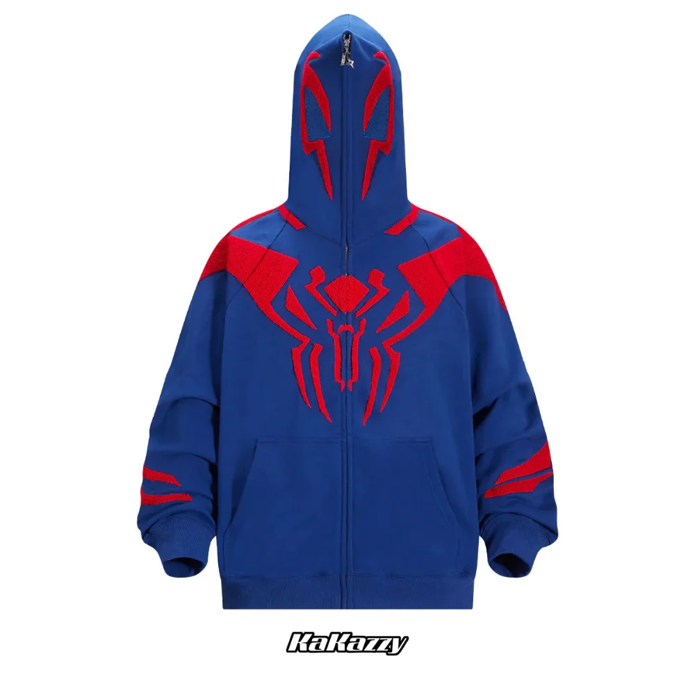 Cosplay Spider-Man Zipper Up Hoodies Tops Jackets Anime 3D Print Sweatshirt for Adult Men\'s and Women\'s Coat Fashion Streetwear