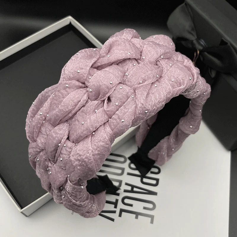 

Суперширокая заколка для волос, женская элегантная сетчатая повязка на голову, летняя дышащая повязка, новая повязка для волос, придающая объем.