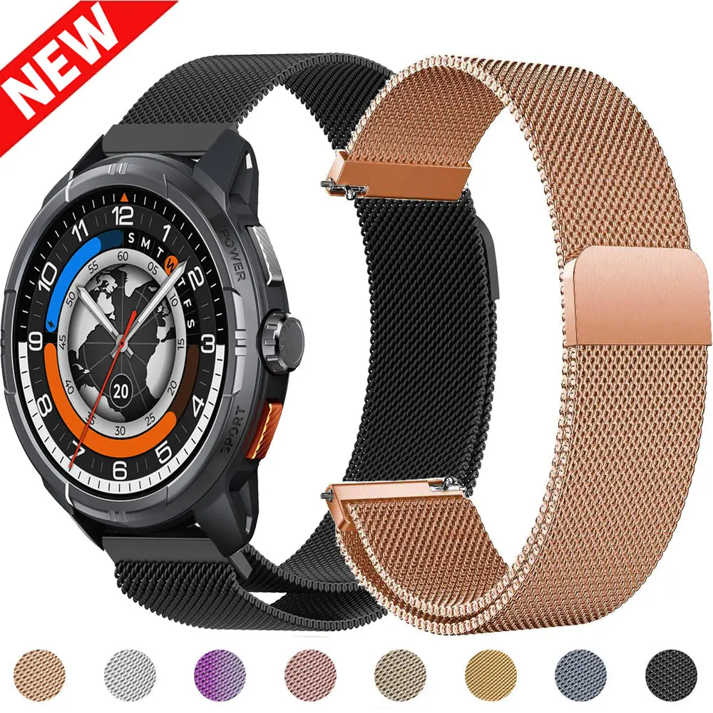 18 20 22mm Armband für Xiaomi Watch S4 41mm S5 S4 Sport-Armband für HAYLOU Solar Ultra RT2 RT3 RS5 S8 Milanaise-Schlaufe Uhrenarmband