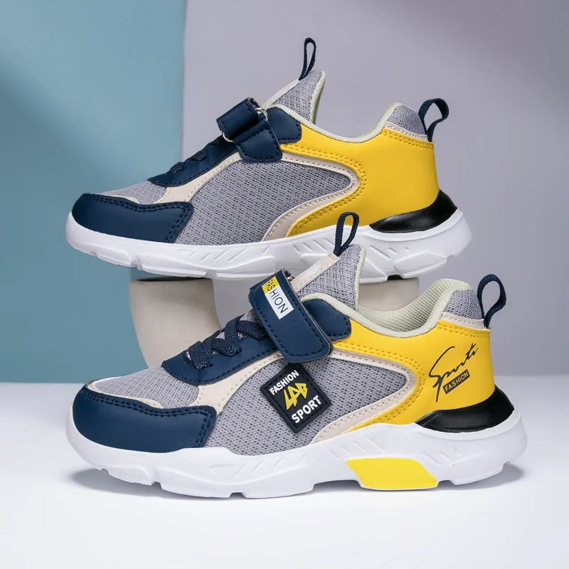 2025New أحذية رياضية الأطفال أحذية رياضية غير رسمية للبنين تنفس الصيف شبكة أطفال هوك وحلقة الطلاب الفتيات مدرسة احذية الجري #5