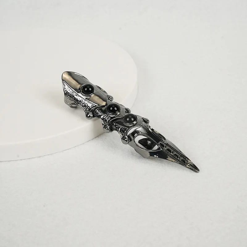 Vintage Punk Armor Joint Ring Adjustable Bendable Finger Knuckle Ring Gothic Personality Finger Sleeve Rings for Men Women