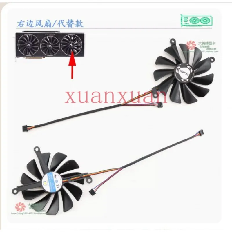 Graphics Card Fan CF1015U12D/CF9015U12D For XFX RX6800 6800XT 6900XT $$$