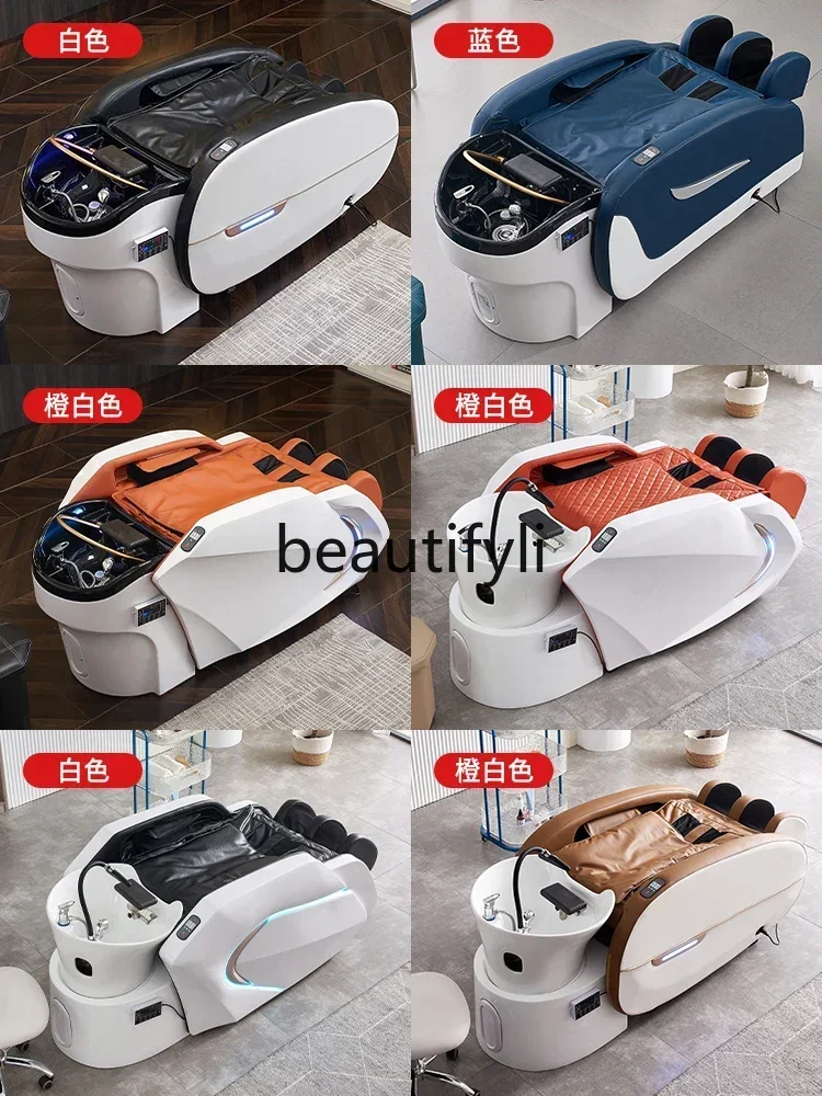 SS Multifunctional luxury full body automatic first-class space capsule intelligent electric massage shampoo bed