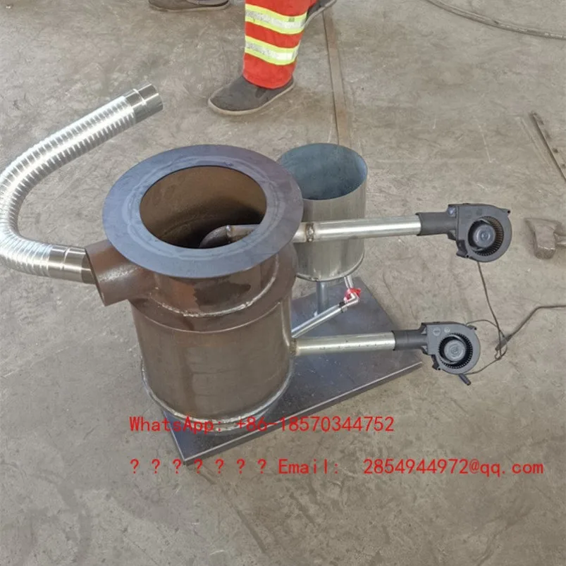 New Hot Blast Stove Double-layer Warm Air Waste Oil Vaporization Furnace Double-layer Heating To Increase Temperature Quickly