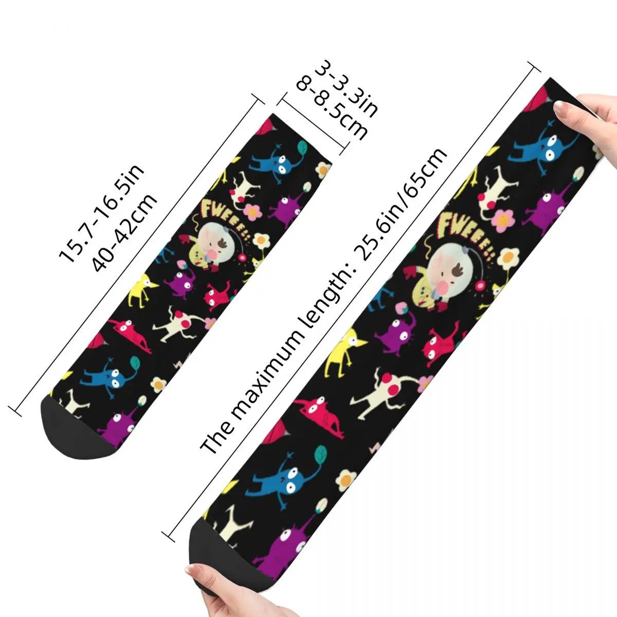 Calcetines de diseño Retro para hombre y mujer, medias cómodas, suaves, regalos maravillosos, Pikmin Fweeee