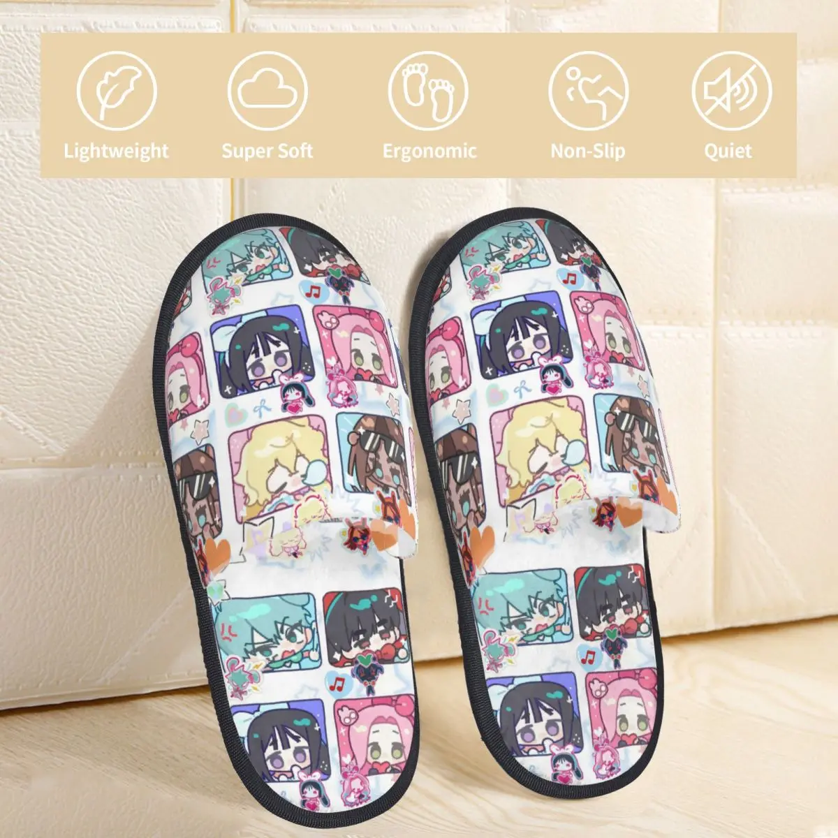 Winter Home Cotton Slippers Alien Stage Accessories Household Fur Slippers Slides Indoor MIZI SUA HYUNA Cozy Anti-skid Slides