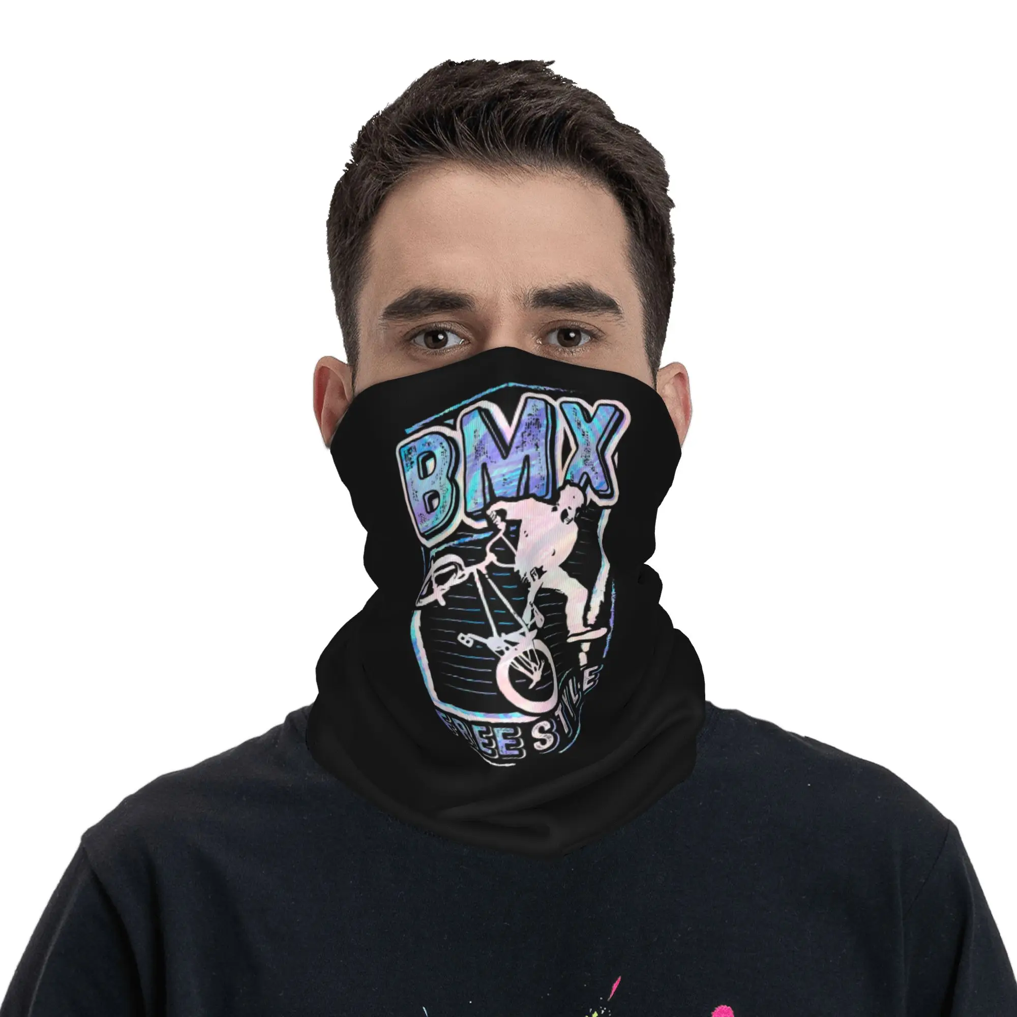 

Многофункциональная маска-бандана для BMX-велосипедов и фристайла, с принтом, для активного отдыха, туризма, рыбалки, унисекс, для взрослых, моющаяся